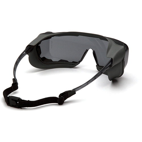 Cappture Plus Safety Goggles, Grey Lens, Anti-Fog, Closed Vent Trail Hammer and Bolt