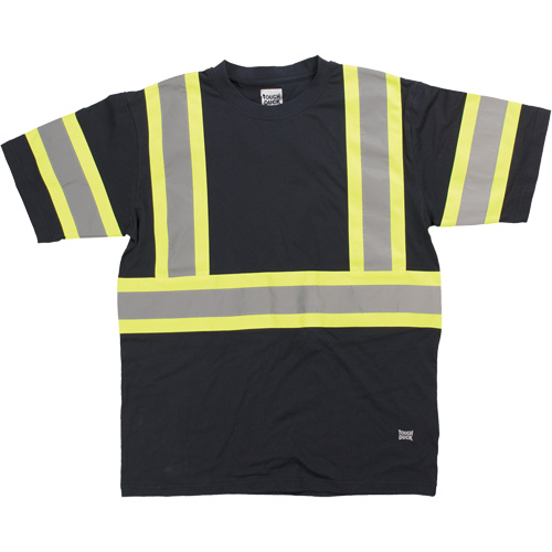 Chemise de s&eacute;curit&eacute; &agrave; manches courtes, Coton, T-petit, Noir Trail Hammer and Bolt