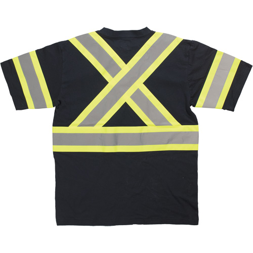 Chemise de s&eacute;curit&eacute; &agrave; manches courtes, Coton, T-petit, Noir Trail Hammer and Bolt