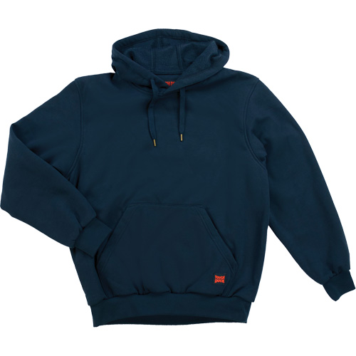 Water Repellent Fleece Pullover Hoodie, Men's, Small, Navy Blue Trail Hammer and Bolt