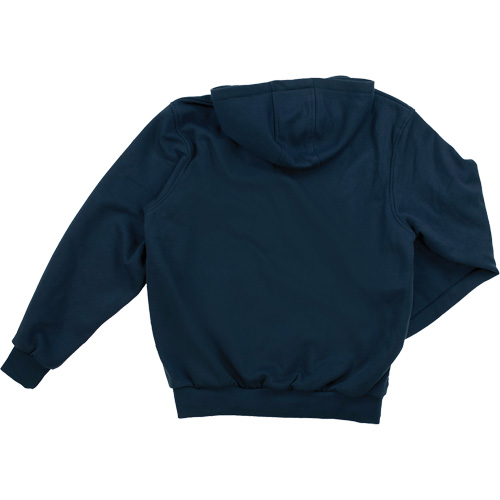 Water Repellent Fleece Pullover Hoodie, Men's, Small, Navy Blue Trail Hammer and Bolt