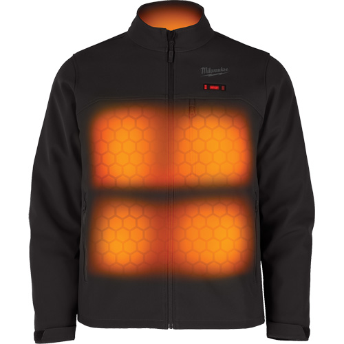 M12 Heated Toughshell Jacket (Jacket Only), Men's, Small, Black Trail Hammer and Bolt