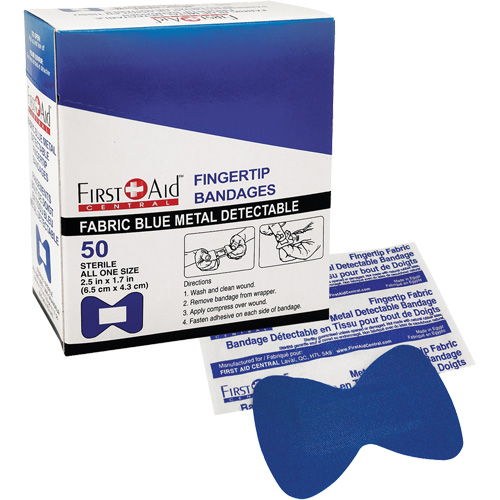 Bandages, Fingertip, Fabric Metal Detectable, Non-Sterile Trail Hammer and Bolt