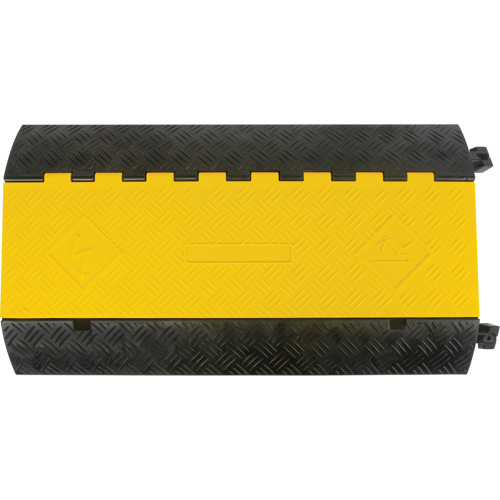 Polyurethane Cable Protector, 3 Channels, 35.43" L x 19.69" W x 3" H Trail Hammer and Bolt