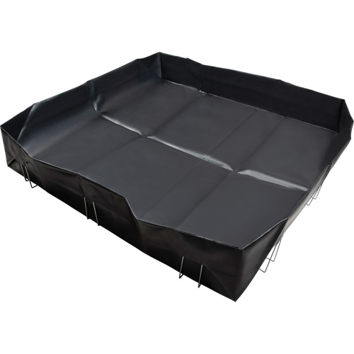 Berme &agrave; support en fil m&eacute;tallique, Capacit&eacute; 479 gal. US, 8' la x 10' lo x 12" h, Support en L Trail Hammer and Bolt