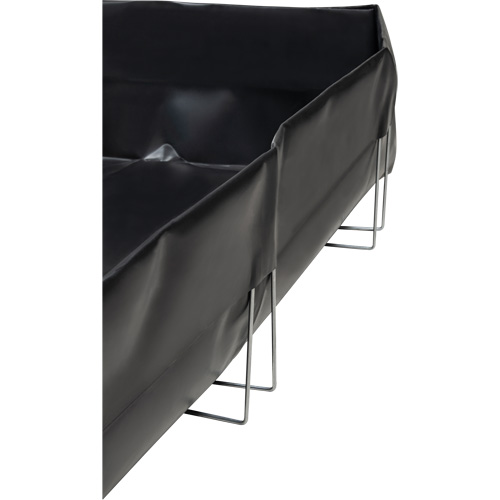 Berme &agrave; support en fil m&eacute;tallique, Capacit&eacute; 479 gal. US, 8' la x 10' lo x 12" h, Support en L Trail Hammer and Bolt