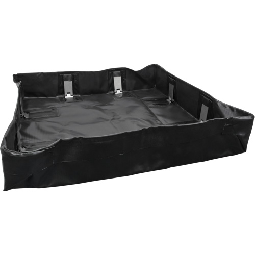 Berme repliable, Capacit&eacute; 538,5 gal. US, 12' la x 12' lo x 6" h, Support &agrave; encliqueter Trail Hammer and Bolt
