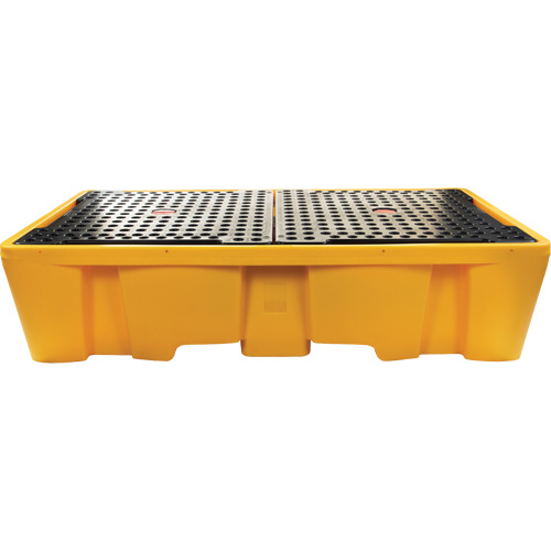 Double palette de d&eacute;versements IBC, Capacit&eacute; de d&eacute;versement 317 gal. US, 89" x 57" x 23" Trail Hammer and Bolt