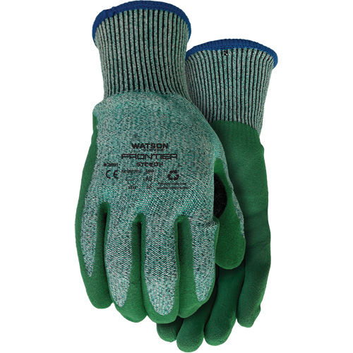 Gants 351 Stealth Frontier, Taille Petit, Calibre 13, Rev&ecirc;tement PVC/Latex de caoutchouc, Enveloppe en PEHP/Polyester, ASTM ANSI niveau A5 Trail Hammer and Bolt