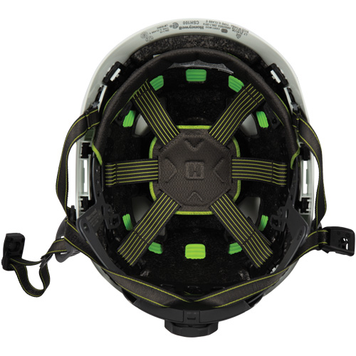 Casque de s&eacute;curit&eacute; d'escalade Fibre Metal, R&eacute;pond aux normes CSA type 2, Suspension Rochet, Non ventil&eacute; Trail Hammer and Bolt