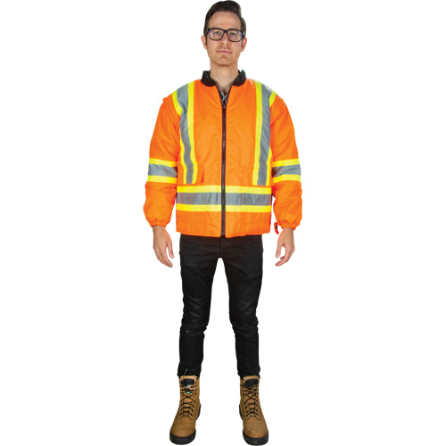 Parka d'hiver imperm&eacute;able 7-en-1, Orange haute visibilit&eacute;, Grand Trail Hammer and Bolt