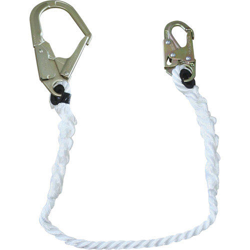 LAN-1242-4 Longe &agrave; corde de retenue 5/8", 1 branches, 4', Classe CSA A Trail Hammer and Bolt