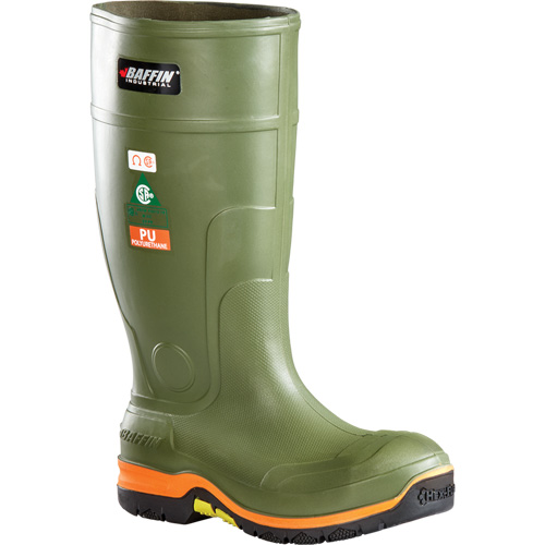 Bottes de s&eacute;curit&eacute; Hercules pour hommes, Polyur&eacute;thane thermique, Embout Aluminium, Pointure 4, Semelle R&eacute;sistant aux perforations Trail Hammer and Bolt