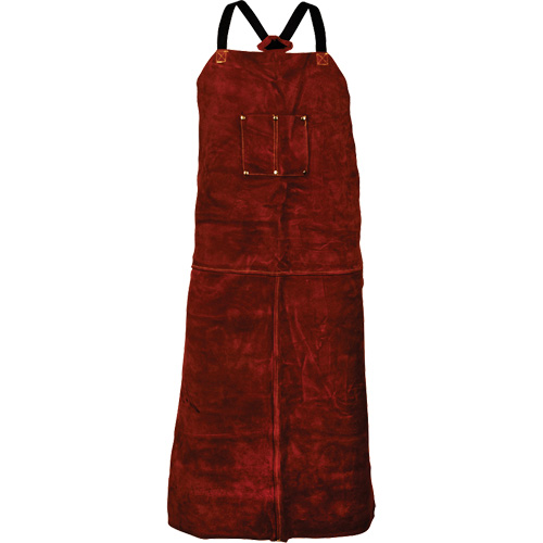 Tillman&reg; 3842 Cowhide Apron, Bib, 42" L, Brown Trail Hammer and Bolt
