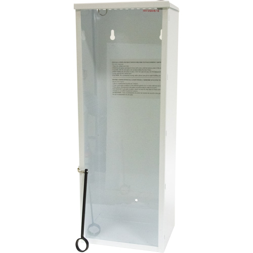 Light-Duty Fire Extinguisher Cabinet, 8" W x 22" H x 6" D Trail Hammer and Bolt