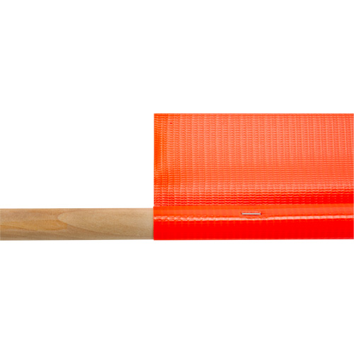 Traffic Safety Flag, Mesh, With Handle Trail Hammer and Bolt
