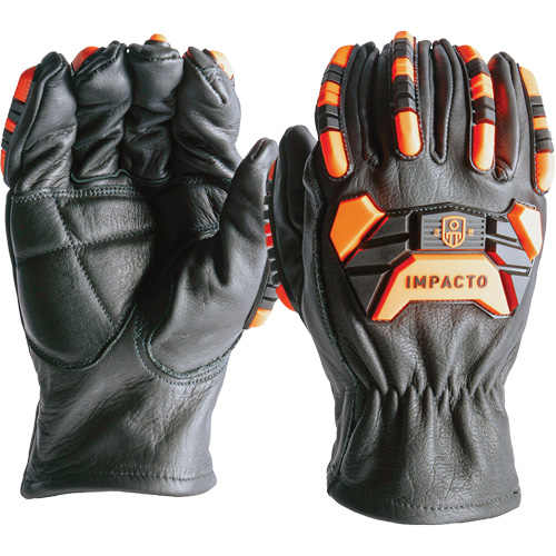 Gants de protection contre la coupe et les chocs, 7, Paume en Cuir de vache Trail Hammer and Bolt