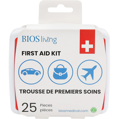 25-Piece Home & Travel First Aid Kit, Plastic B Trail Hammer and Bolt