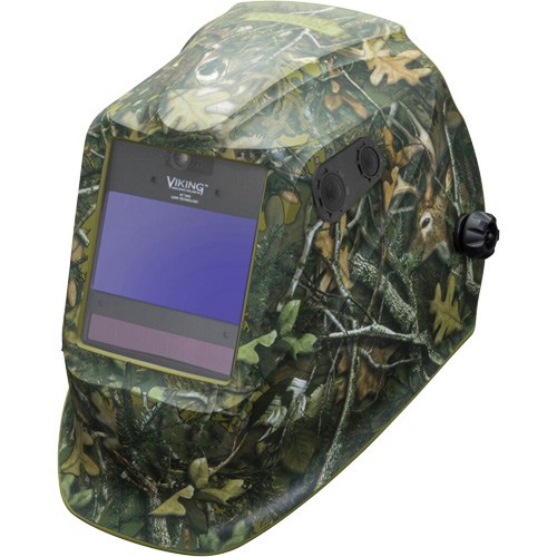 Masque de soudage VIKING 2450 s&eacute;rie ADV White Tail Camo, 3,82" lo x 2,44" la Champ de vision, Teinte 5 - 13 Trail Hammer and Bolt