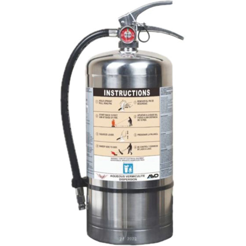 Extincteur pour la protection contre l'incendie de pile Lithium-ion, AVD, Capacit&eacute; 6 L Trail Hammer and Bolt