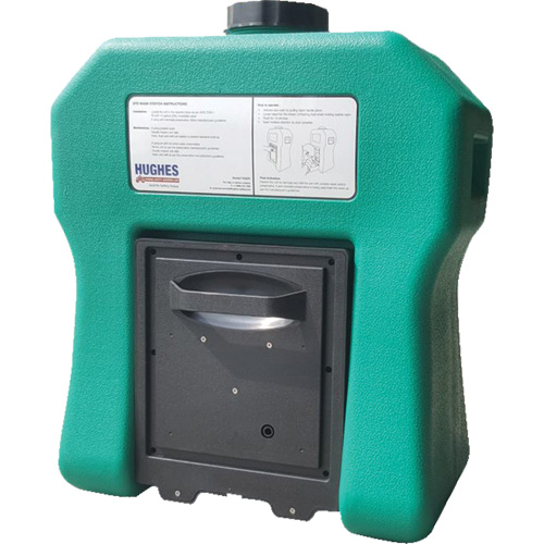 Portable Self-Contained Eyewash Station, Gravity-Fed, 16 gal. Capacity, Meets ANSI Z358.1 Trail Hammer and Bolt