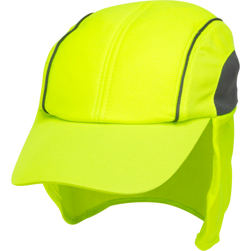 Chapeaux de refroidissement avec voiles pour le cou, Lime haute visibilit&eacute; Trail Hammer and Bolt