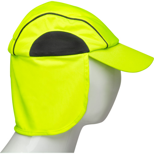 Chapeaux de refroidissement avec voiles pour le cou, Lime haute visibilit&eacute; Trail Hammer and Bolt