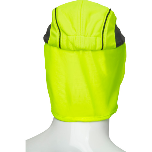 Chapeaux de refroidissement avec voiles pour le cou, Lime haute visibilit&eacute; Trail Hammer and Bolt