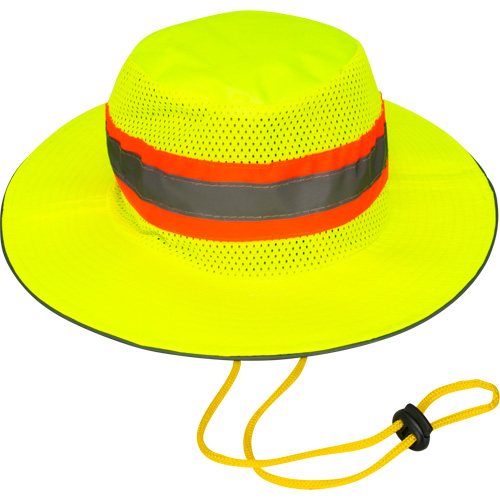 Chapeau de p&ecirc;cheur &agrave; refroidissement par &eacute;vaporation, Lime haute visibilit&eacute; Trail Hammer and Bolt
