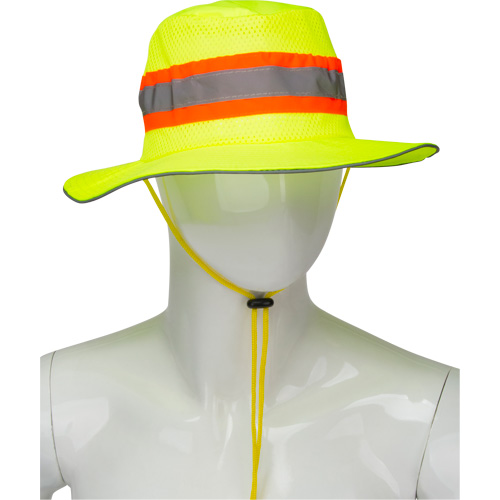 Chapeau de p&ecirc;cheur &agrave; refroidissement par &eacute;vaporation, Lime haute visibilit&eacute; Trail Hammer and Bolt