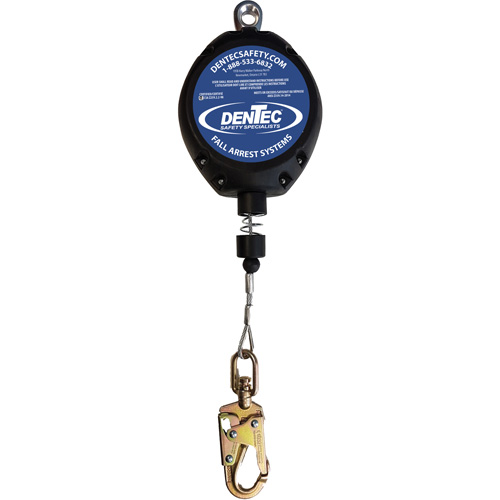 Cable Self Retracting Lanyard with Composite Housing, 50', Swivel Trail Hammer and Bolt