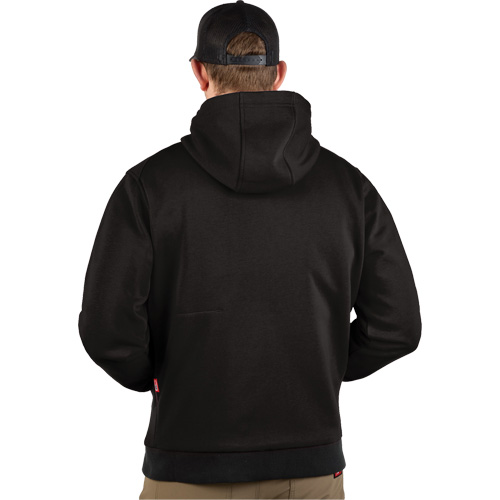 M12 Heated Hoodie with Battery, Men's, 2X-Large, Black, Poly-Cotton Trail Hammer and Bolt