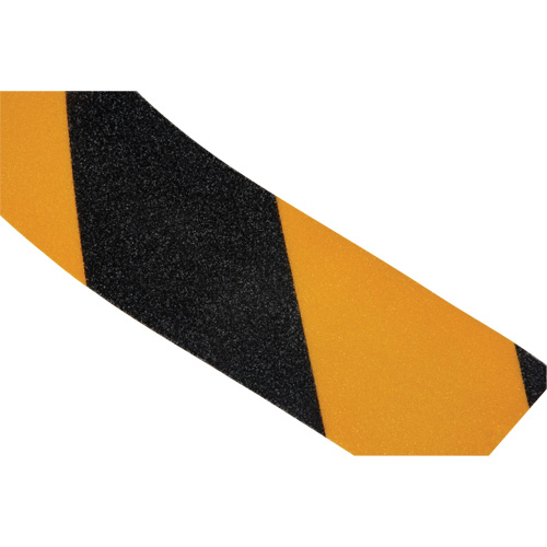 Anti-Skid Tape, 2" x 60', Black & Yellow Trail Hammer and Bolt
