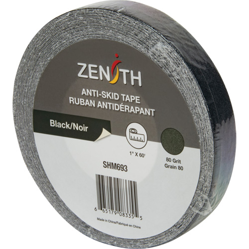Anti-Skid Tape, 1" x 60', Black Trail Hammer and Bolt