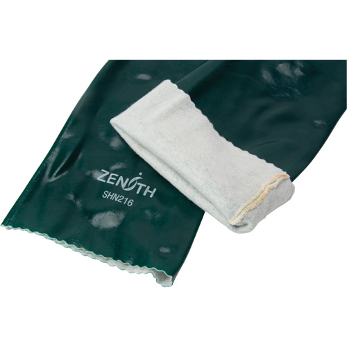 Gants verts &agrave; double enduit, 18" lo, PVC, Doublure en Jersey de coton, 70 mils Trail Hammer and Bolt