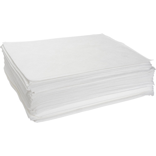 Feuilles absorbantes souffl&eacute;es, Huile seulement, 15" x 19", 10 gal. d'absorption Trail Hammer and Bolt