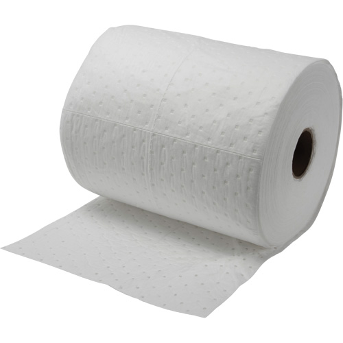 Rouleaux absorbants li&eacute;es, Poids moyen, 150' lo x 15" la, Absorption 10 gal. Trail Hammer and Bolt