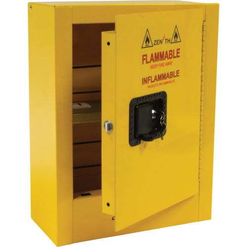 Armoire de s&eacute;curit&eacute; miniature pour produits inflammables, 2 gal., 1 Porte(s), 17" La x 22" h x 8" p Trail Hammer and Bolt