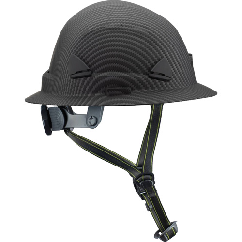 Casque Fibre Metal de style escalade avec bordure compl&egrave;te, R&eacute;pond aux normes CSA type 2, Suspension Rochet, Non ventil&eacute; Trail Hammer and Bolt