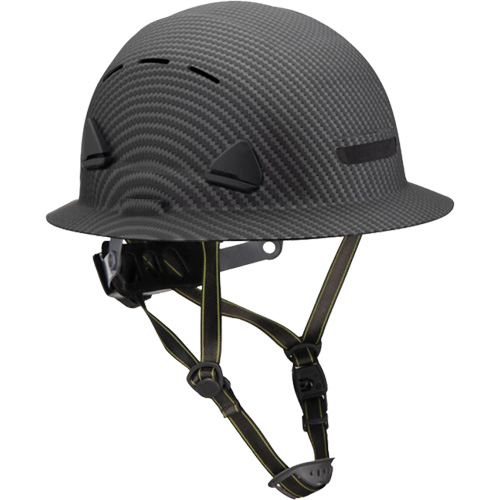 Casque Fibre Metal de style escalade avec bordure compl&egrave;te, R&eacute;pond aux normes CSA type 2, Suspension Rochet, Ventil&eacute; Trail Hammer and Bolt