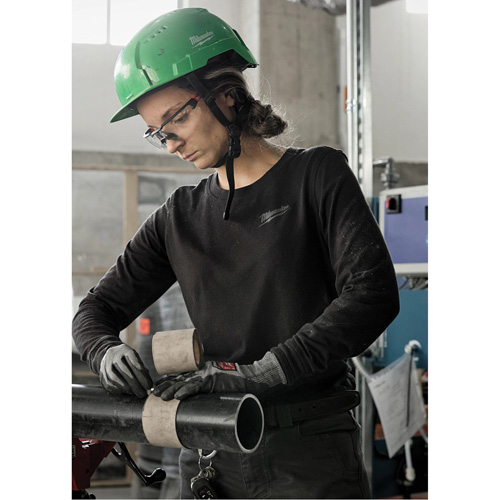 FREEFLEX Long-Sleeve Hybrid T-Shirt, Women's, X-Small, Grey Trail Hammer and Bolt