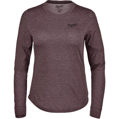 FREEFLEX Long-Sleeve Hybrid T-Shirt, Women's, X-Small, Purple Trail Hammer and Bolt