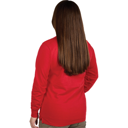 GRIDIRON Long Sleeve Logo T-Shirt, Women's, X-Small, Red Trail Hammer and Bolt