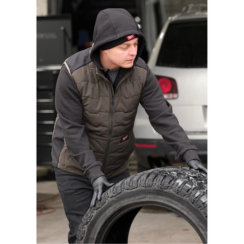 FREEFLEX Lightweight Insulated Vest, Men's, Small, Black Trail Hammer and Bolt