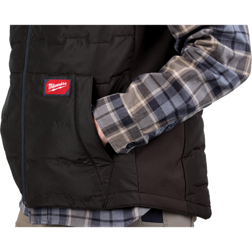 FREEFLEX Lightweight Insulated Vest, Men's, Small, Black Trail Hammer and Bolt