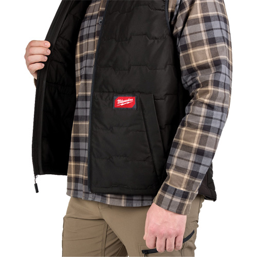 FREEFLEX Lightweight Insulated Vest, Men's, Small, Black Trail Hammer and Bolt