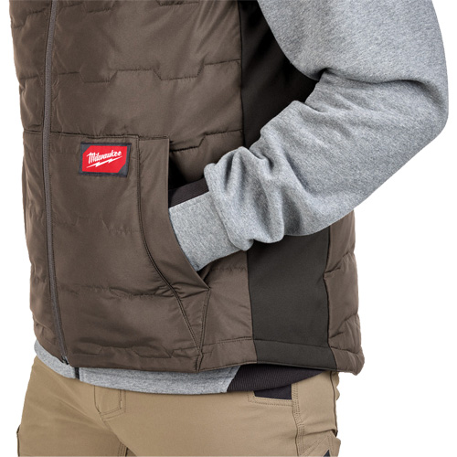 FREEFLEX Lightweight Insulated Vest, Men's, Small, Brown Trail Hammer and Bolt