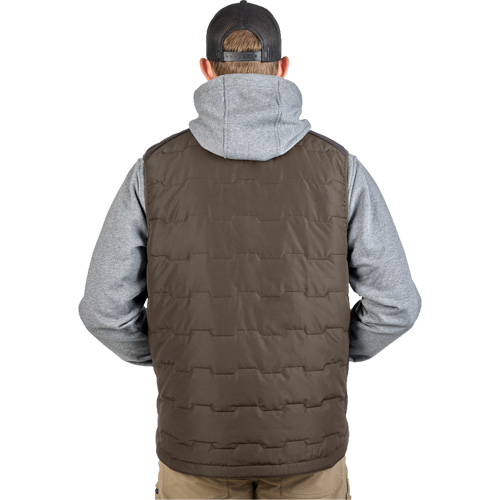FREEFLEX Lightweight Insulated Vest, Men's, Small, Brown Trail Hammer and Bolt