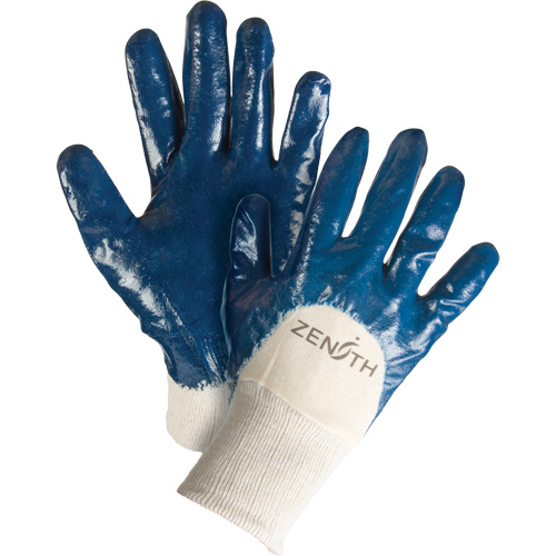 Medium-Weight Interlock Lined Gloves, 10/X-Large, Nitrile Coating, Cotton Shell Trail Hammer and Bolt
