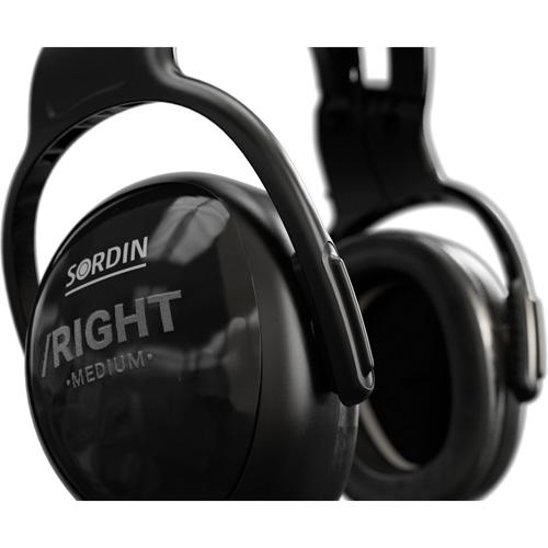 left/RIGHT Earmuff, Headband, 25 NRR dB Trail Hammer and Bolt